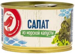 Салат из морской капусты АШАН Красная птица Дальневосточный шинкованный, 220 г