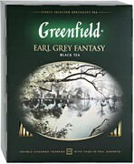 Чай Greenfield Earl Grey Fantasy черный с ароматом бергамота 100 пакетиков по 2 г