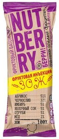 Батончик Nutberry фруктовый имбирь, мед, корица, 0.03кг