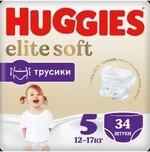 HUGGIES / Трусики Huggies Elite Soft 5 (12-17кг), 34 шт.