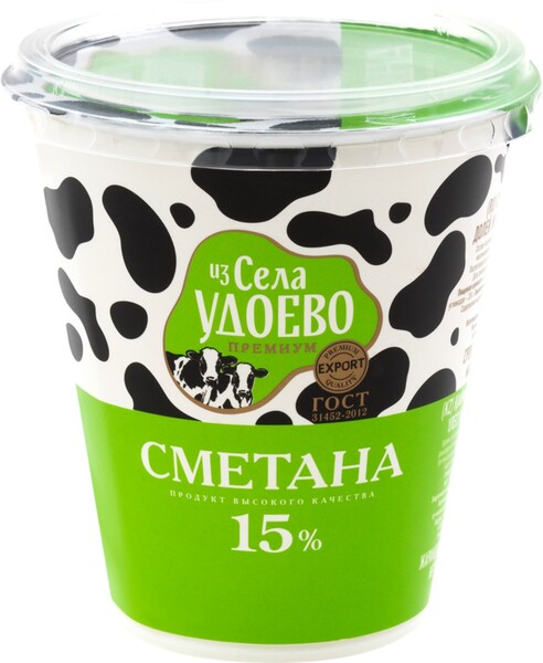 Сметана Из села Удоево 15% 300г