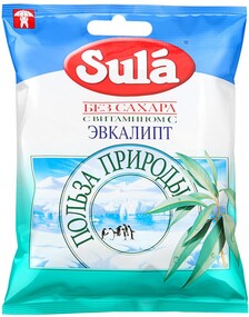Леденцы Sula Эвкалипт без сахара 60г
