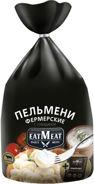 Eatmeat Пельмени Фермерские с говядиной п/уп тдх