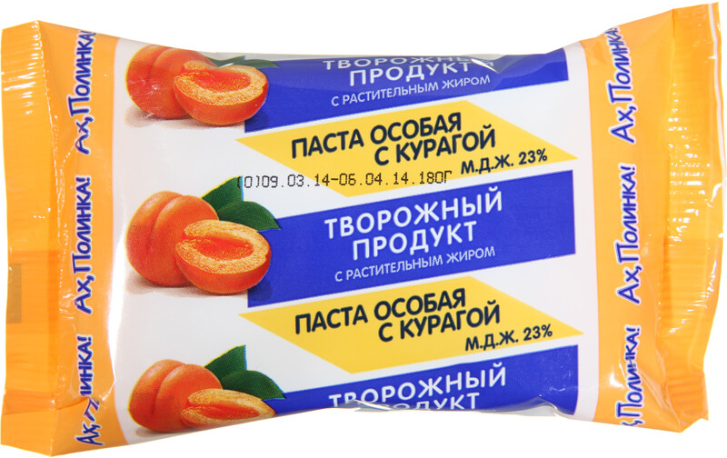 Молокосодержащий продукт Моя Цена творожная масса с курагой 180г