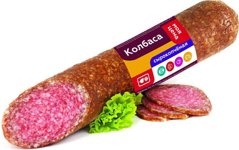 Моя цена Колбаса Деревенская с/к первый сорт