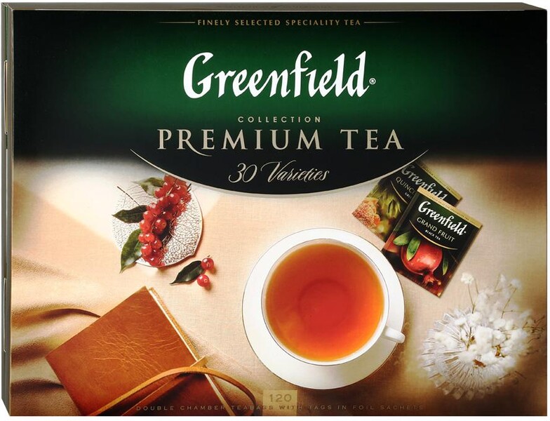 Чай Greenfield Premium Tea Collection 30 вкусов по 4 пакетика, 120 п 211.2 г