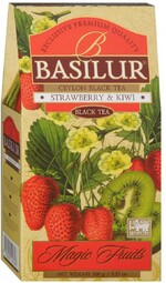 Чай Basilur Magic Fruits черный листовой с ароматом клубники и киви 100 г