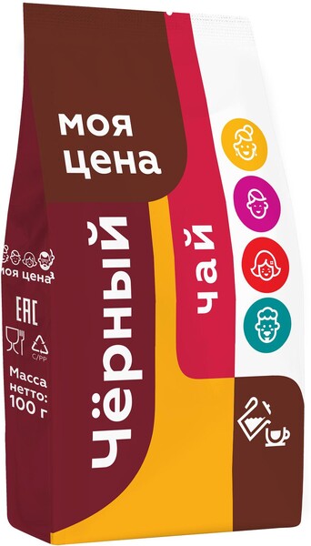 Чай черный Моя цена мелколистовой 100г
