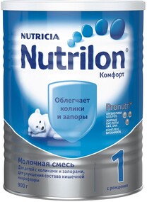 Смесь молочная сухая Nutrilon Nutricia Комфорт 1 Pronutri+ с 0 месяцев 900 г