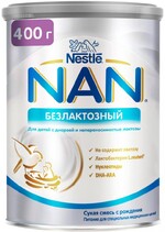 Смесь молочная сухая NAN Nestle 1 Безлактозная с 0 месяцев 400 г