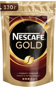 Кофе Nescafe Gold растворимый сублимированный 130 г