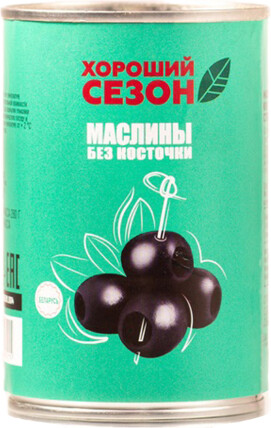 Маслины Хороший сезон б/к 314 мл жб Вастега