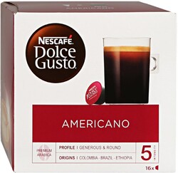 Капсулы Nescafe Dolce Gusto Американо 16 штук по 8 г