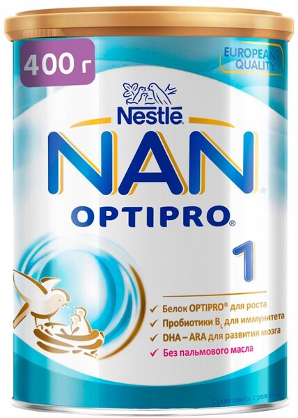 Смесь молочная сухая NAN Nestle Optipro 1 c 0 месяцев 400 г