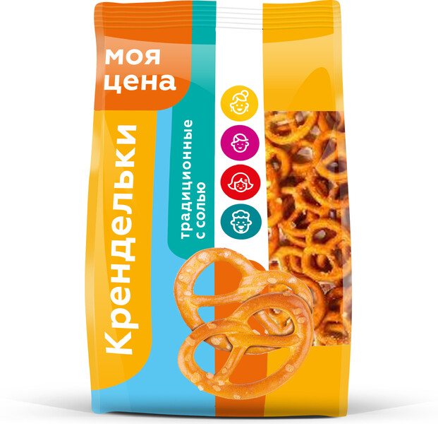 Крендельки Моя Цена традиционные соленые 250г