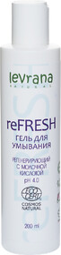 Гель для умывания Levrana ReFresh с молочной кислотой, для проблемной кожи против прыщей, регенерирующий, 200 мл