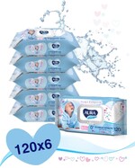 Влажные салфетки AURA ULTRA COMFORT 120 шт