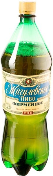 Пиво светлое ТОМСКОЕ ПИВО Жигулевское Фирменное фильтрованное, пастеризованное, 4%, ПЭТ, 1.5л Россия, 1.5 L