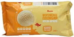 Мороженое пломбир АШАН Красная птица крем-брюле, 200 г