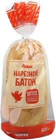 Батон нарезной АШАН Красная птица, 400 г