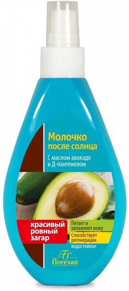 Floresan Молочко после солнца с маслом авокадо и Д-пантонолом 160мл