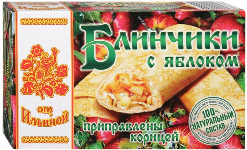 Блинчики От Ильиной с яблоками приправлены корицей замороженные 450 г