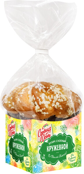 Кулич слоёный Сдобная особа Кружевной, 250 г