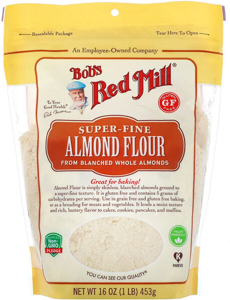 Миндальная мука, Gluten Free, Vegan, Paleo, Keto, 453 г.