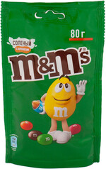 Драже M&M's с арахисом, солью и молочным шоколадом 80г
