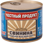 Свинина тушеная Честный продукт высший сорт 525г