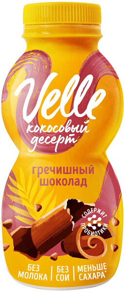 Продукт кокосовый Velle питьевой гречишный шоколад 230г
