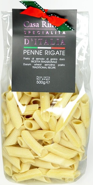 Паста Casa Rinaldi Пенне ригате из Калабрии ручной работы, 0.50кг