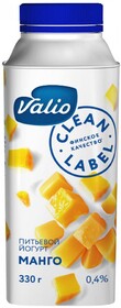Питьевой йогурт VALIO манго 0,4%, 330 г X 1 штука