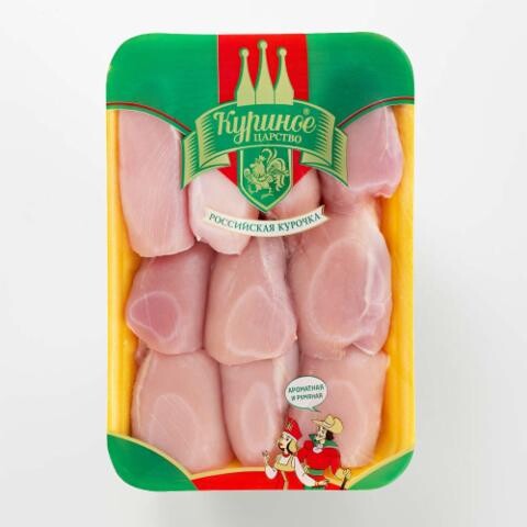 Филе бедра цыплёнка-бройлера Куриное царство без кожи, охлаждённое, 1-1,1 кг