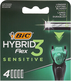 Кассеты сменные для бритья Bic Flex 3 Hybrid Sensetive (4 штуки)