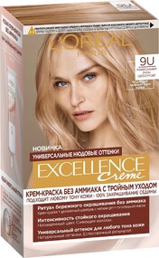 Краска для волос L'OREAL Paris Excellence Creme 9U универсальный очень светло-русый Бельгия