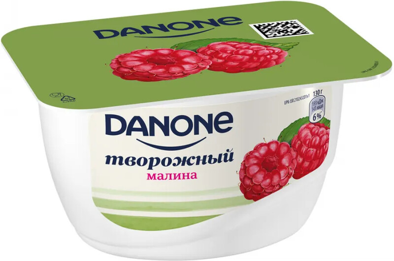 Творожок Danone с малиной 3.6% 130 г
