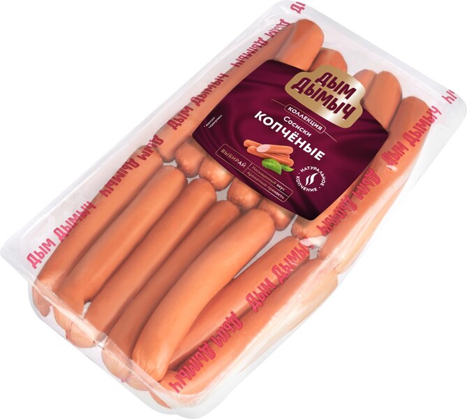 Сосиски ДЫМ ДЫМЫЧ Копченые, весовые Россия 