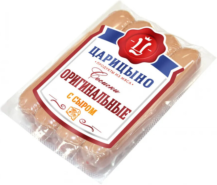 Сосиски «Царицыно» Оригинальные с сыром, 450 г