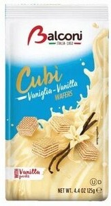 Вафли Balconi Кубики с ванильной начинкой 125 г