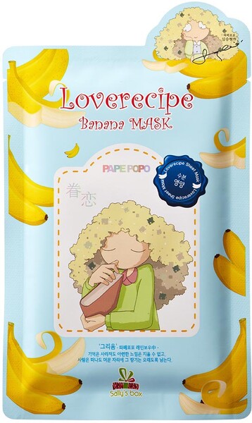 Маска для лица Sally's box Любовные рецепты с бананом тканевая саше