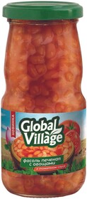 Фасоль Global Village с овощами в томатном соусе 530г