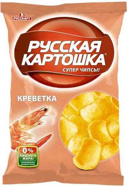 Чипсы Русская картошка Креветка, 0.05кг