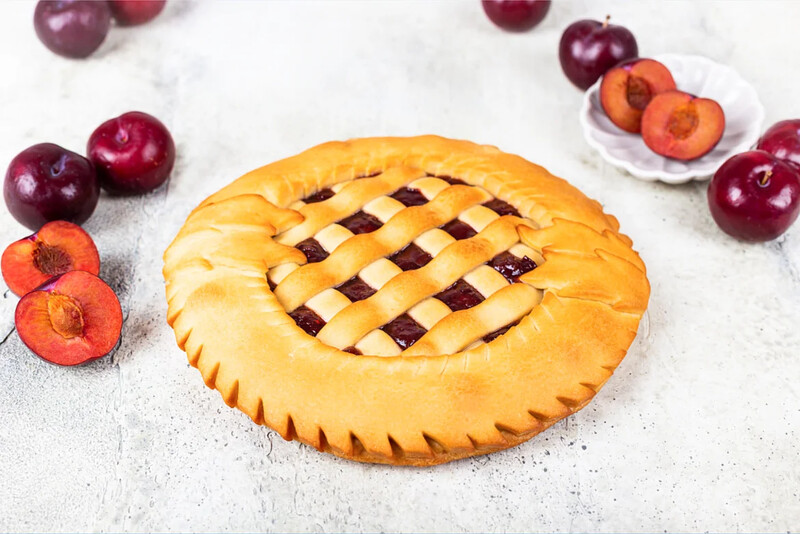 Пирог со сливой постный 500 г