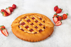 Пирог с клубникой постный 500 г