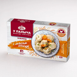 Пельмени У Палыча с мясом птицы, замороженные, 450 г