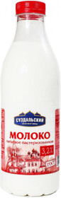 Молоко СуздальскийМЗ пастеризованное 3,2% 930мл