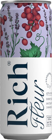 Напиток сокосодержащий RICH Fleur из винограда с ароматом лаванды газированный, 0.33л Россия, 0.33 L
