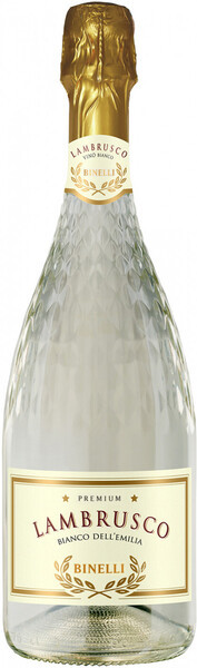 Игристое вино Mastro Binelli Premium Lambrusco Bianco Secco, Dell'Emilia сухое, белое, 0,75 л