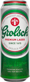 Пиво светлое GROLSCH Premium lager пастеризованное, 4,9%, ж/б, 0.5л Россия, 0.45 L